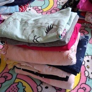 Pink Heart Patterned Kids Pullover